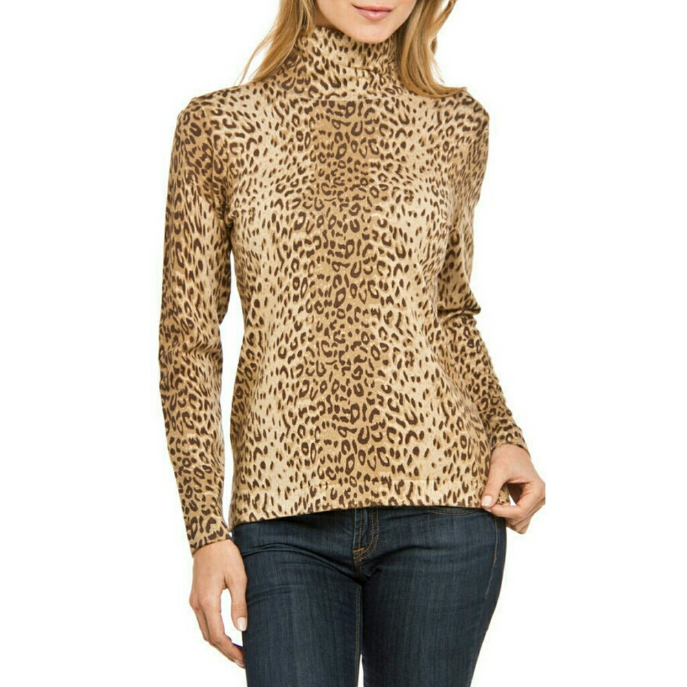 Joseph A Cheetah Print Top